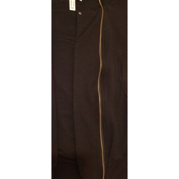 PEACE LOVE WORLD BLACK STRETCH  JACKET ZIP FRONT SIZE S #851 - Picture 10 of 10